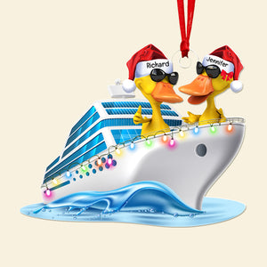 Personalized Gifts For Duck Lovers Christmas Ornament 01qhqn300923 Cruising Duck-Homacus