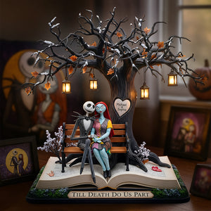 Haunted Couple Under The Lantern Tree Acrylic Plaque - Personalized Gifts For Couple 03PALU110725-Homacus