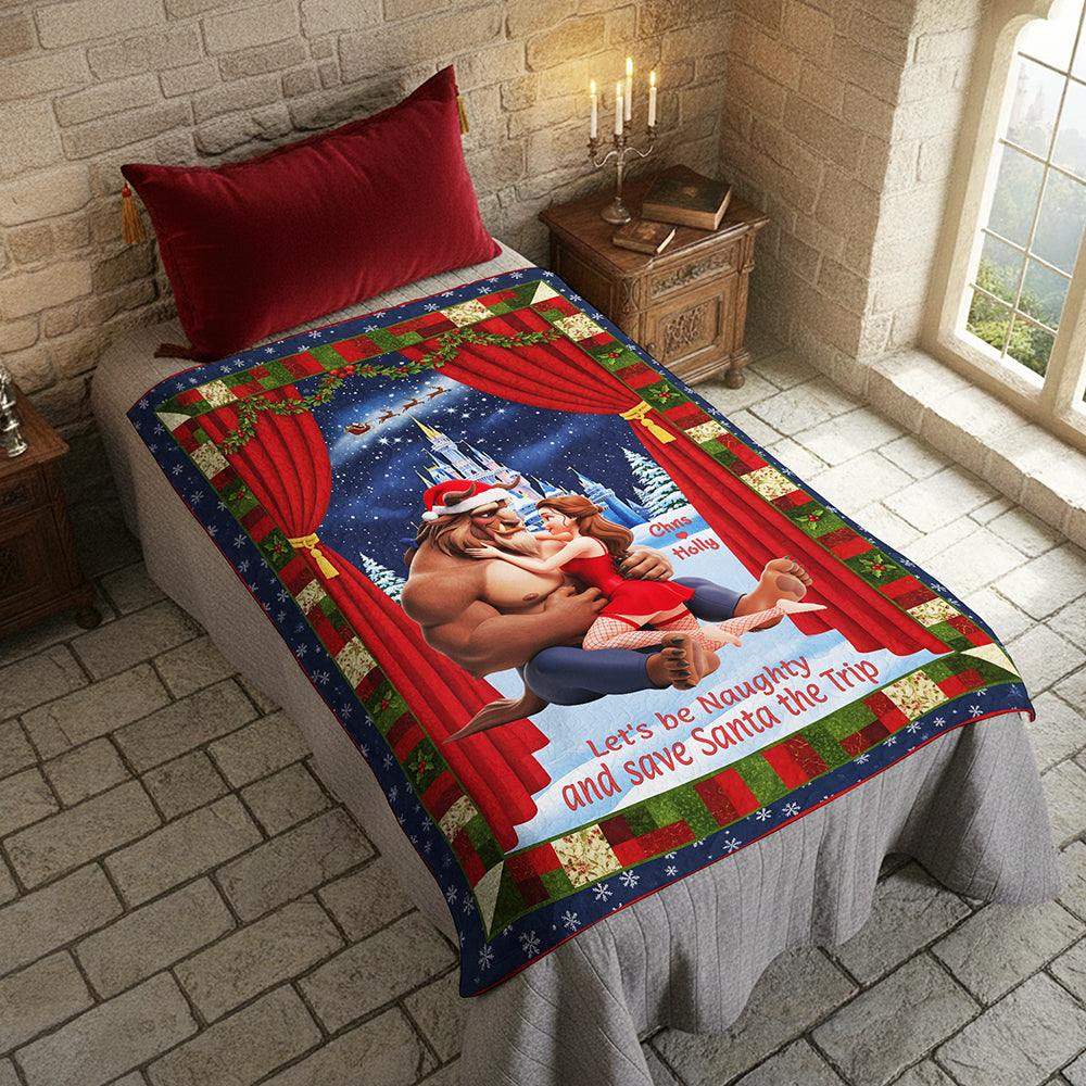 Personalized Christmas Gifts For Couple Blanket 02nata180925-Homacus
