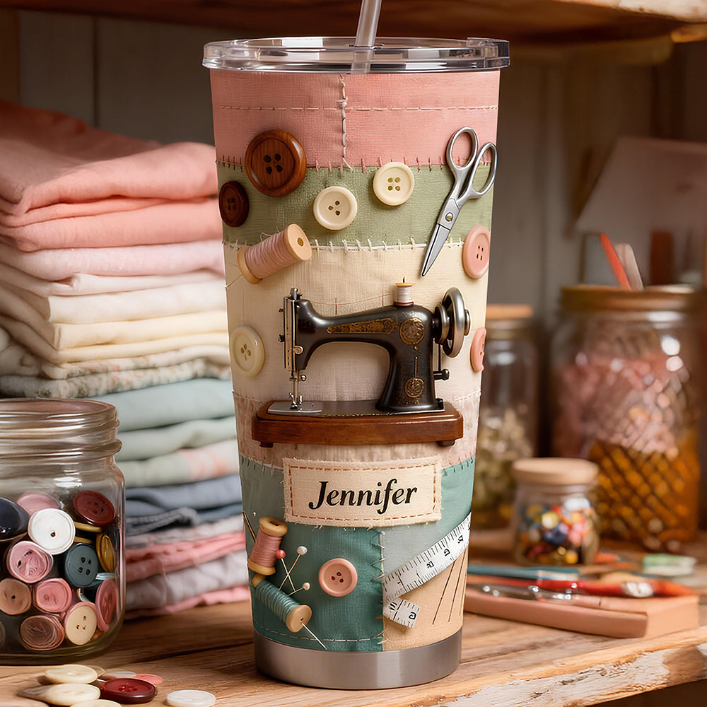Sewing Room Tumbler - Personalized Gifts For Sewing Lovers 04KIDT210126-Homacus