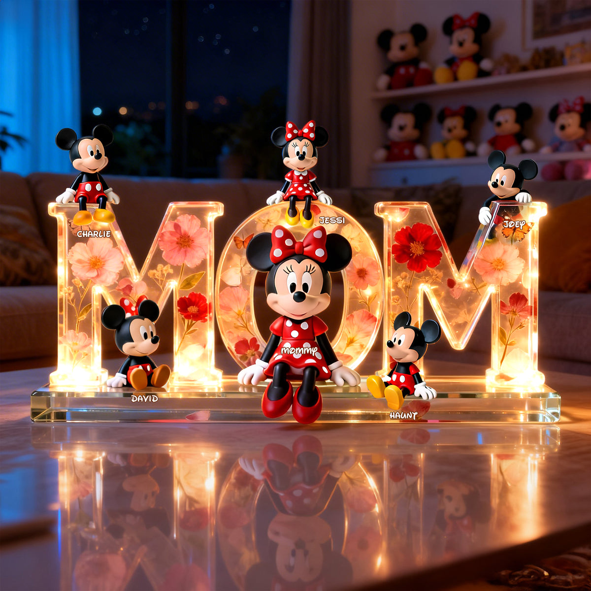 Adorable Mom And Kids Light Box – Personalized Gifts For Mom 05nalu260226-Homacus