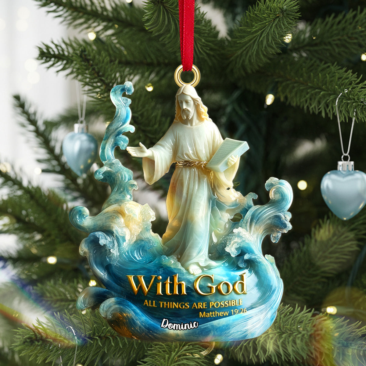Personalized Gifts For Christmas, The God Acrylic Ornament 01tgmg180925-Homacus