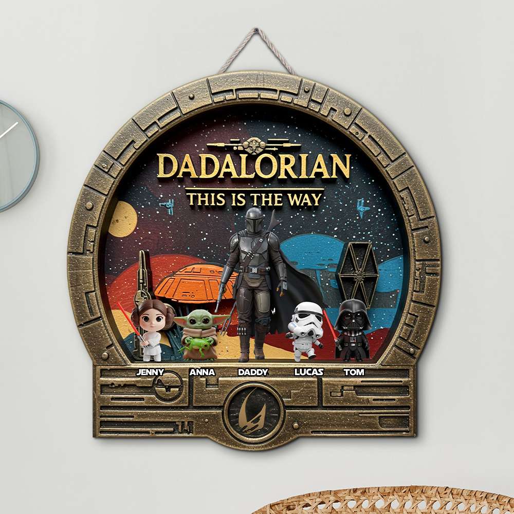 Best Dad In The Galaxy Metal Sign - Personalized Gifts For Dad 02qhtn020525-Homacus