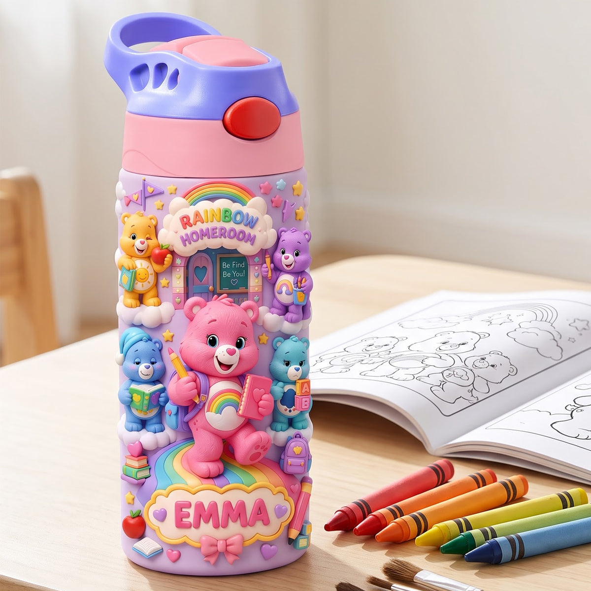 Rainbow Homeroom 12oz Colorful Kid Tumbler - Personalized Gift For Kids 07naqn310726