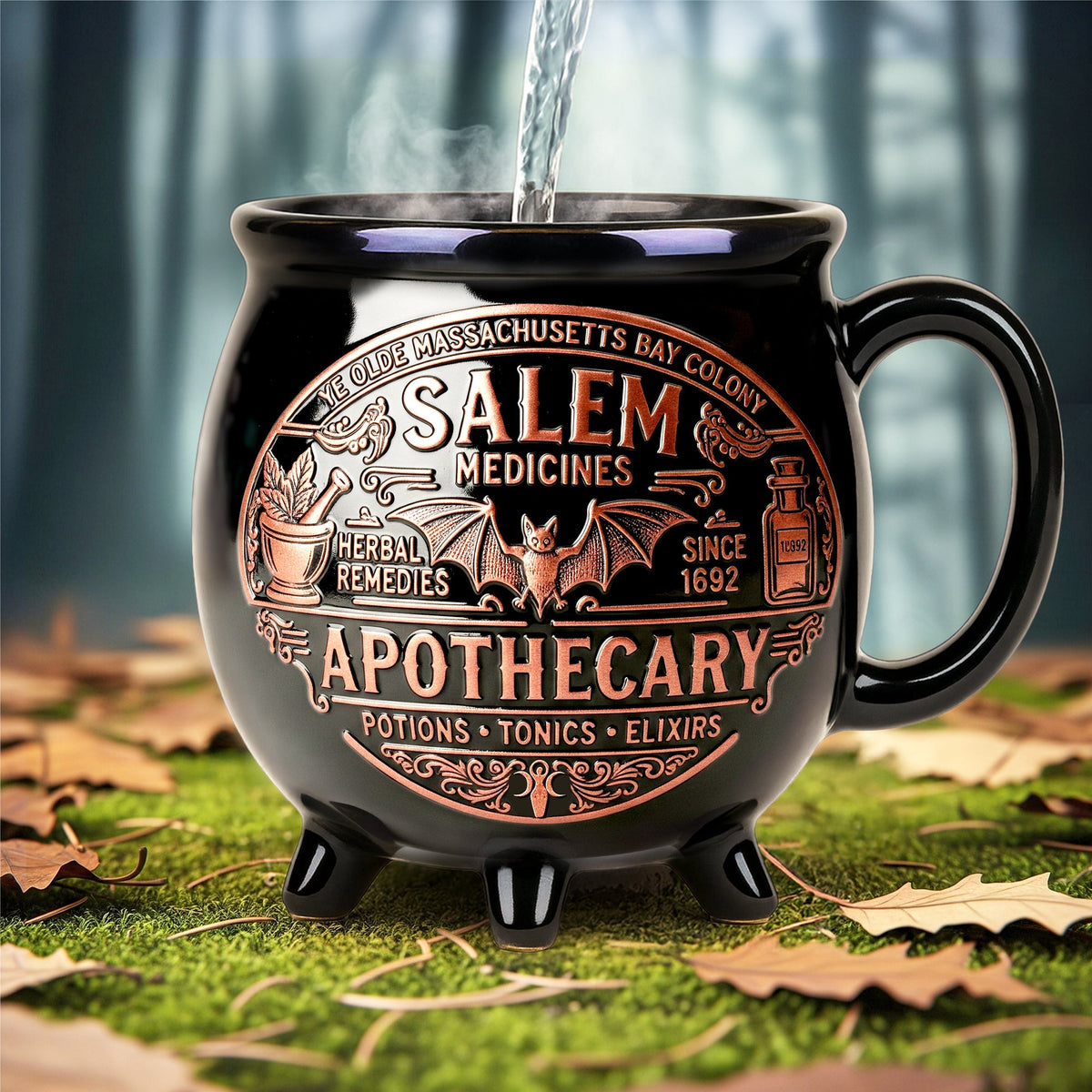 Witch Apothecary Cauldron Mug, Personalized Gifts For Witch Lovers 01qhtn210825-Homacus