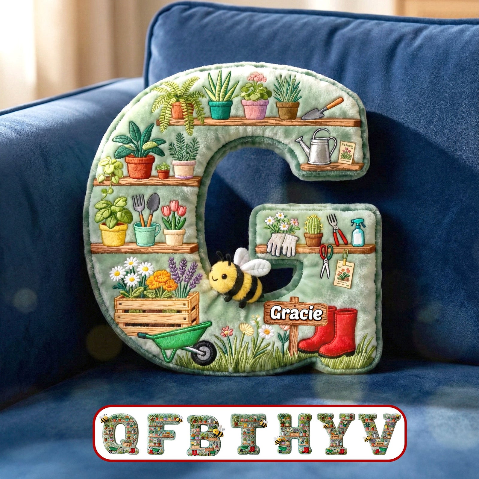 Dream Garden Shaped Pillow, Personalized Gifts For Gardening Lovers 03qhmg031225-Homacus