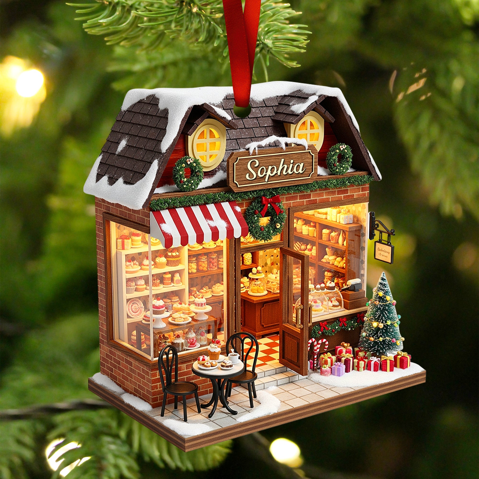 Bakery Miniature Christmas Ornament - Personalized Gifts For Baking Lovers 06PGQN281025-Homacus