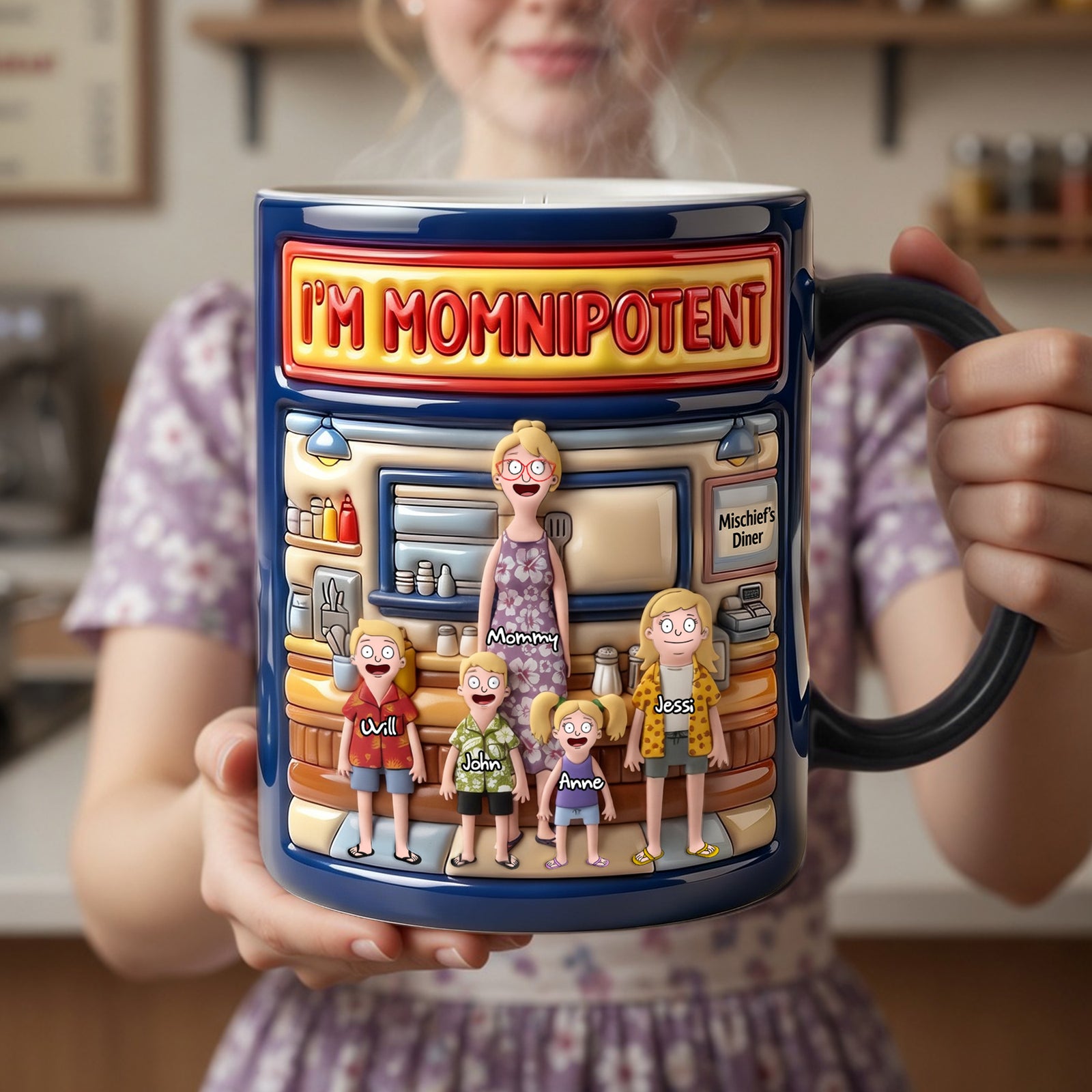 I'm Momnipotent Magic Mug - Personalized Gifts For Mom 02TGLU240426-Homacus