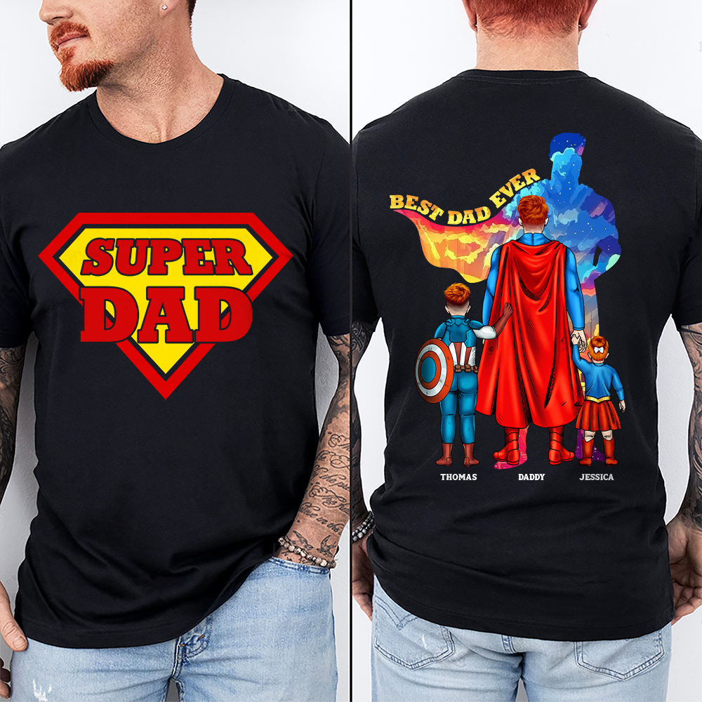 Super Dad Shirt - Personalized Gifts For Dad 02ohpu050425pa-Homacus