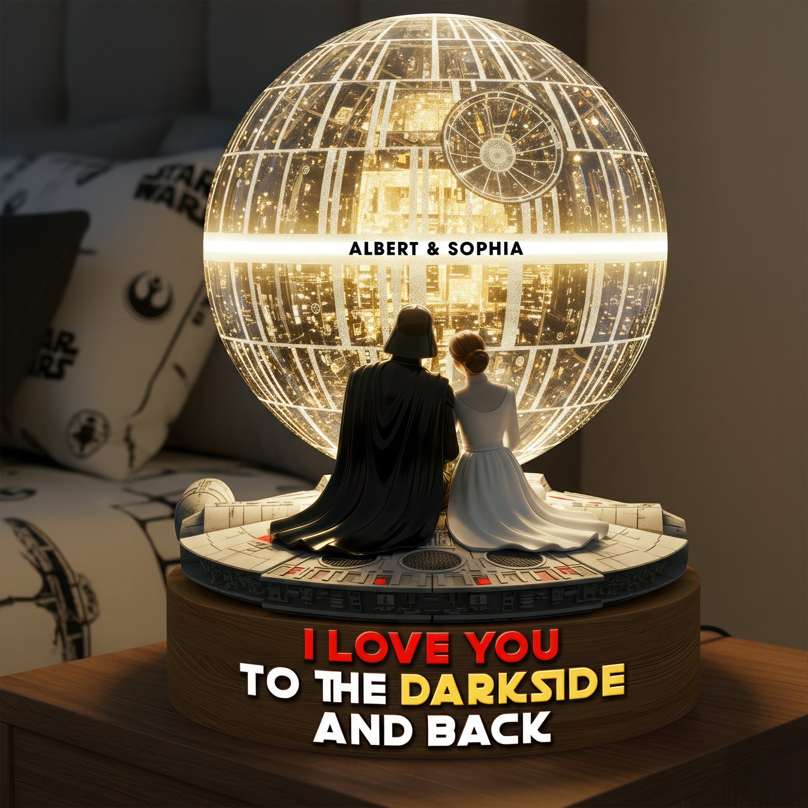 Cosmic Couple Acrylic Light Box - Personalized Gifts For Couple 04hyqn081225-Homacus