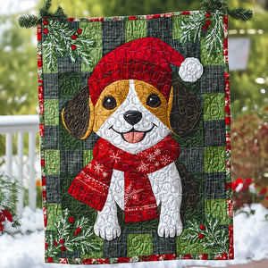 Beagle Dog Christmas Quilt Bed Set Gifts For Dog Lovers 03HUDT051124-Homacus