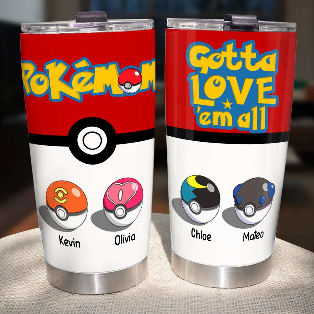 Personalized Gifts For Mom Tumbler Mom Power Balls 03OHDT180325-Homacus