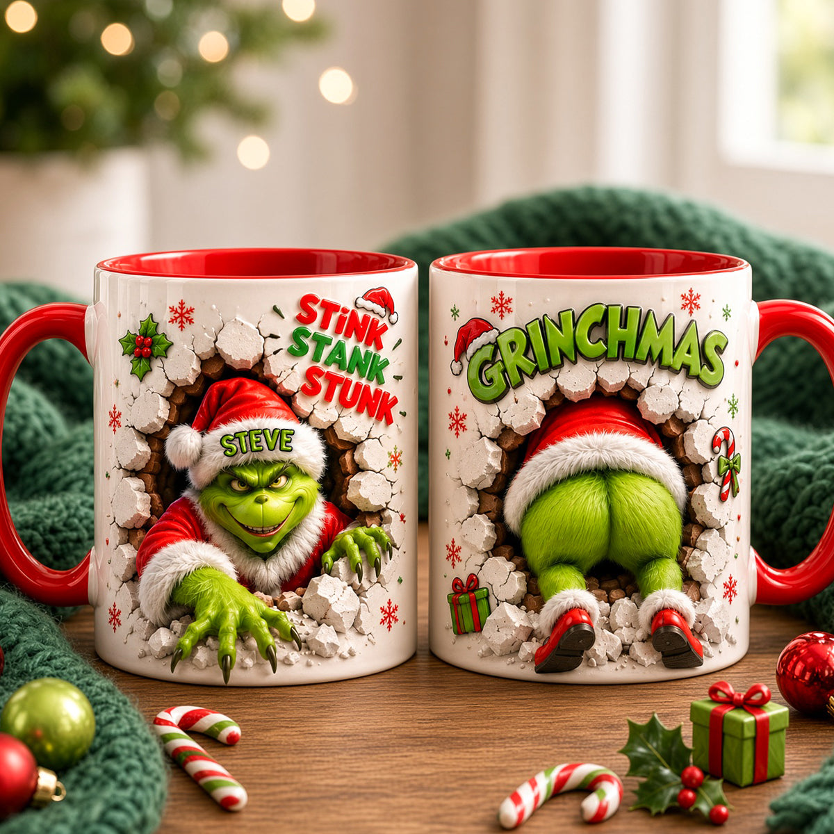 Mischievous Christmas Accent Mug - Personalized Christmas Gifts 05ttdh151026-Homacus