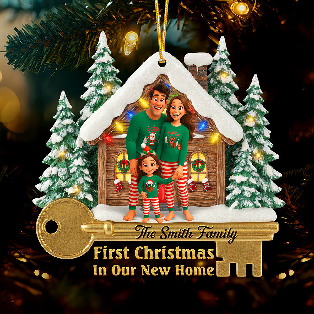 Family Housewarming Christmas Ornament - Custom Photo Gifts For Family 04toqn200925-Homacus
