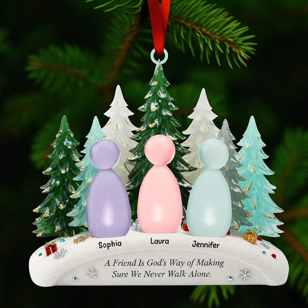 Walking Together Christmas Ornament - Personalized Gifts For Friends 02naqn111025-Homacus