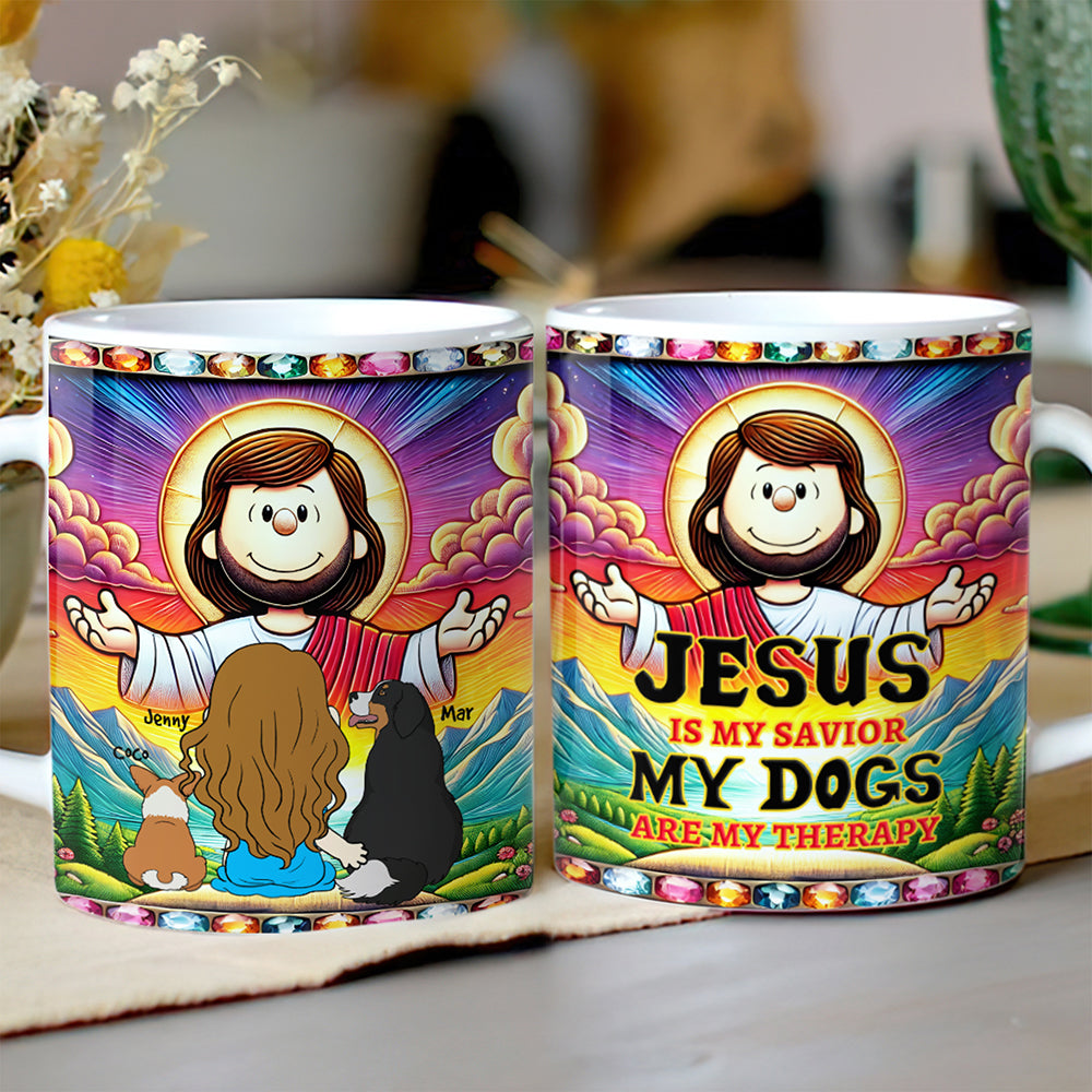 Personalized Gifts For Dog Lovers Coffee Mug, Jesus Is My Savior 04TGMH030325HG-Homacus