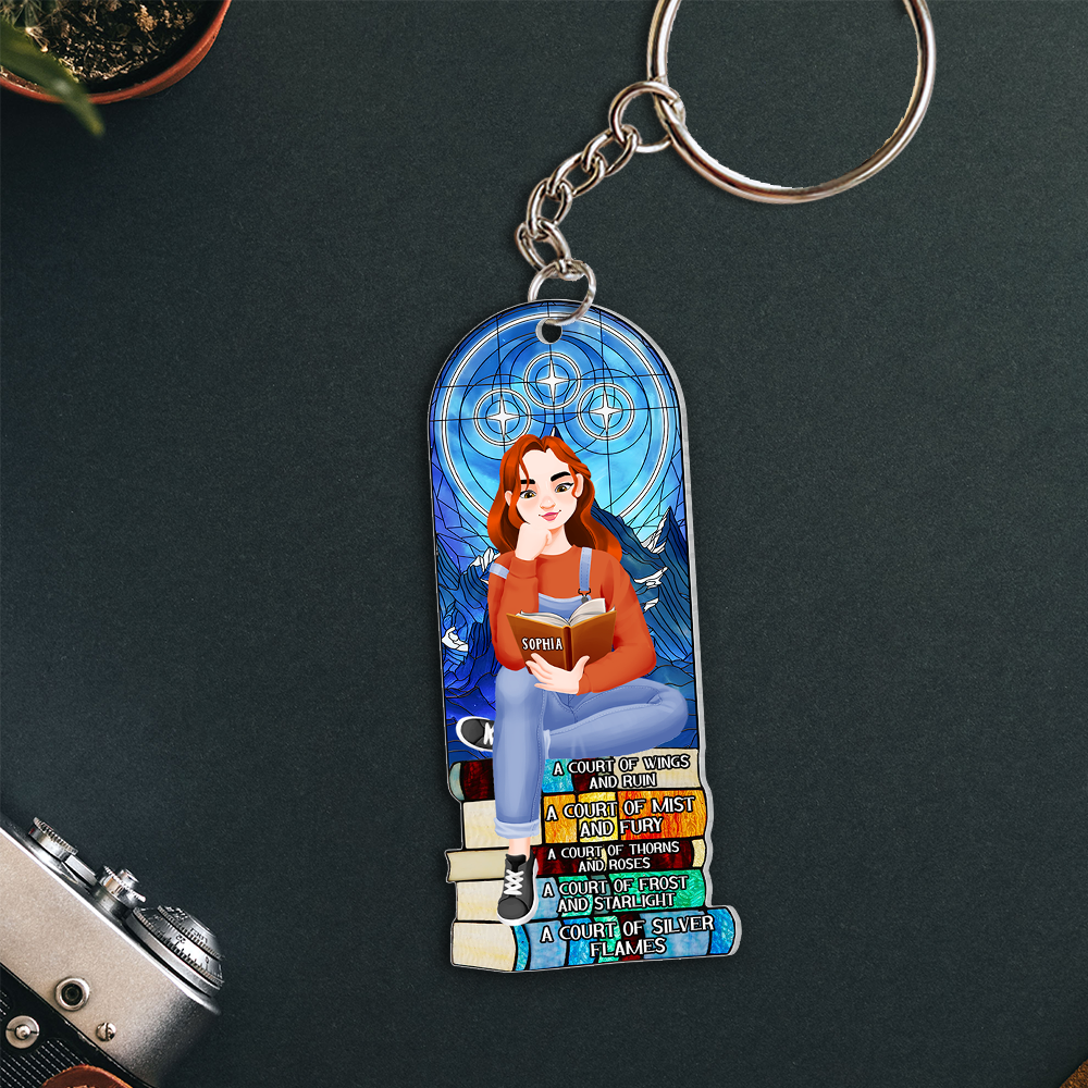 Personalized Gifts For Book Lover Keychain 03HUPU271224PA-Homacus