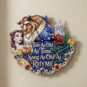 Lover Hanging Wall Clock - Personalized Gifts For Couples 02hutn251225-Homacus