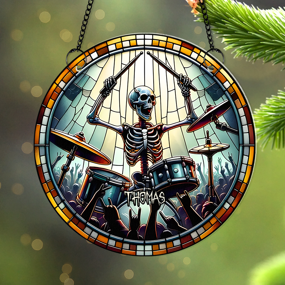 Personalized Gifts For Drum Lovers Suncatcher Ornament 02acpu300824-Homacus