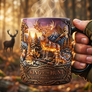 King Of The Hunt Magic Mug - Personalized Gifts For Hunters 01tyta260526-Homacus