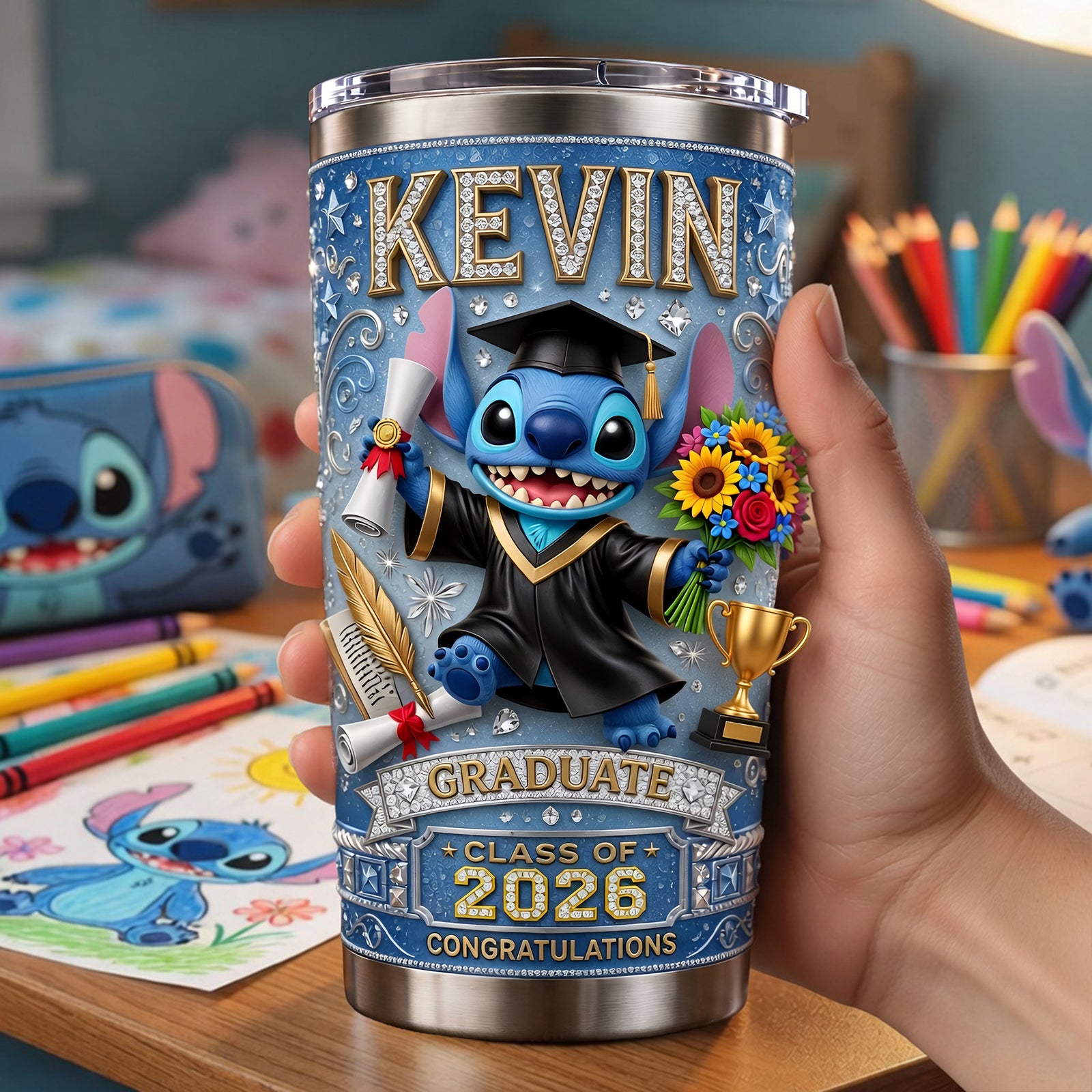 Space Buddy Graduation Tumbler - Personalized Gifts For Graduates 05tylu250526-Homacus