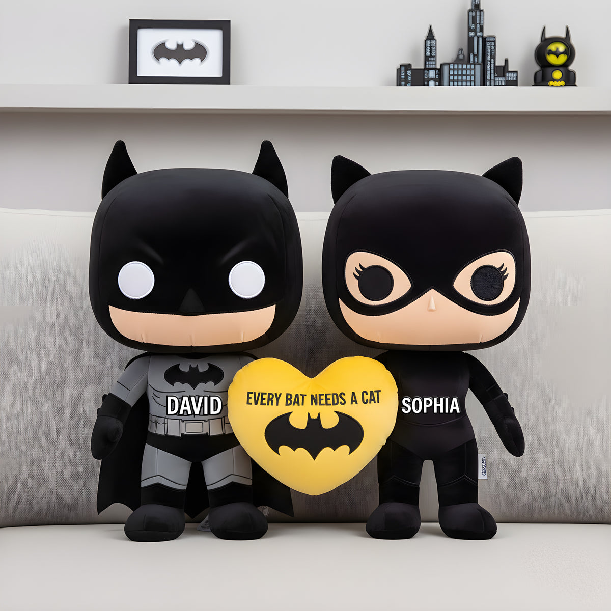 Shadow Couples Shaped Pillow - Personalized Gifts For Couples 05KILU171125-Homacus