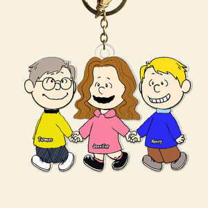 Friends Keychain - Personalized Gifts For Bestie, Best Friends-Homacus