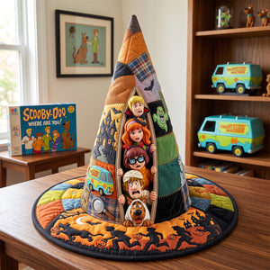 Horrified Peeking Out Quilted Witch Hat - Personalized Gifts 05qhtn140826