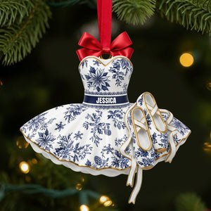 Blooming Ballet Dress Ornament - Personalized Gifts For Ballerina 02PGLU111025-Homacus