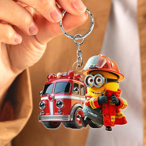 Personalized Gifts For Firefighter Keychain 03TGDT031224-Homacus