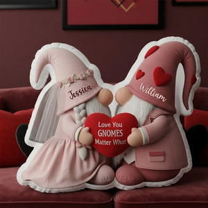 Sweet Gnome Romance Couples Pillow - Personalized Gifts For Couples 07HYLU261125-Homacus