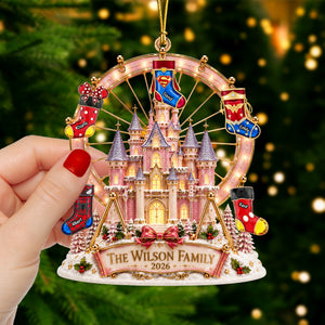 Christmas Castle Family Ornament - Personalized Gift For Family 02naqn200826