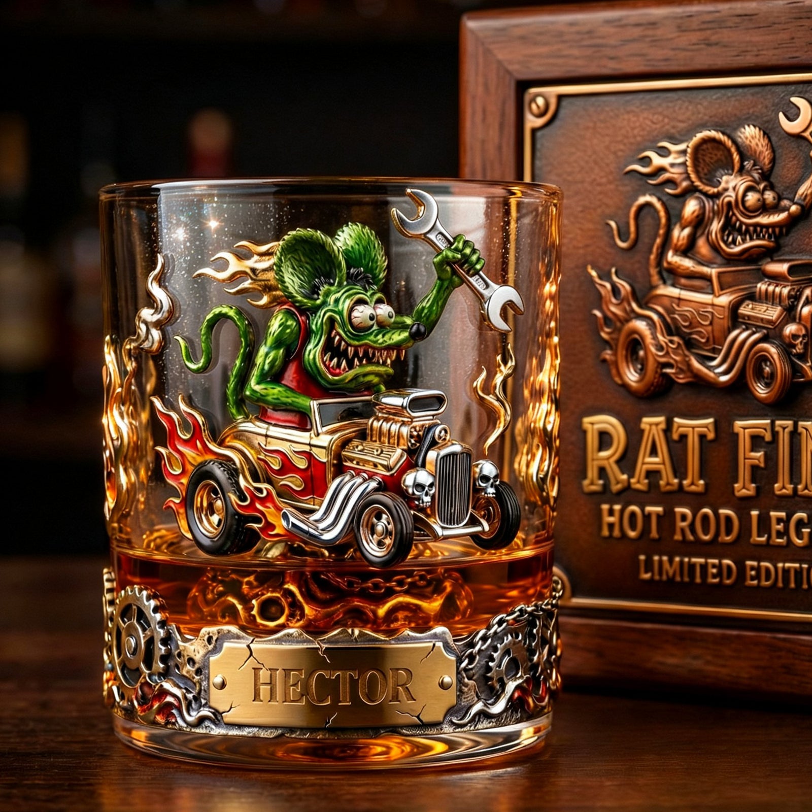 Personalized Gifts For Hot Rod Lovers 11oz Round Glass 04tgtn170126-Homacus