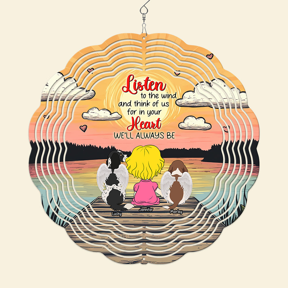 Personalized Memorial Gifts For Dog Lovers Wind Spinner 02tgqn210225hg-Homacus