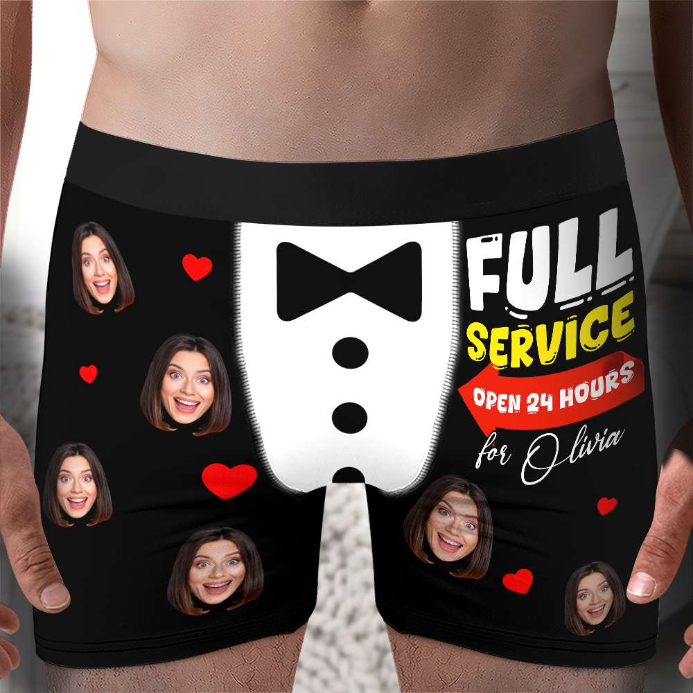 Personalized Custom Photo Funny Gifts For Him Men's Boxers 02TOLU211224-Homacus