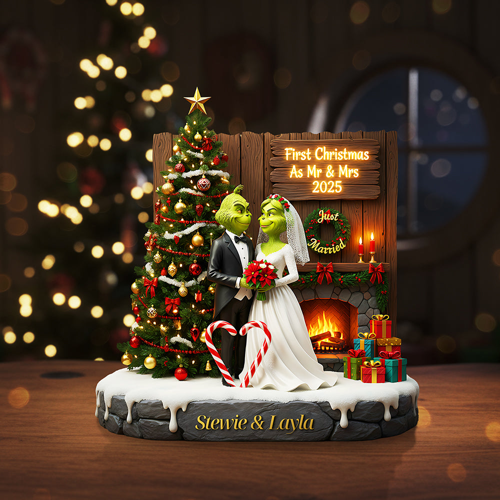 Personalized Christmas Gifts For Newlyweds Plaque 04kita110925-Homacus