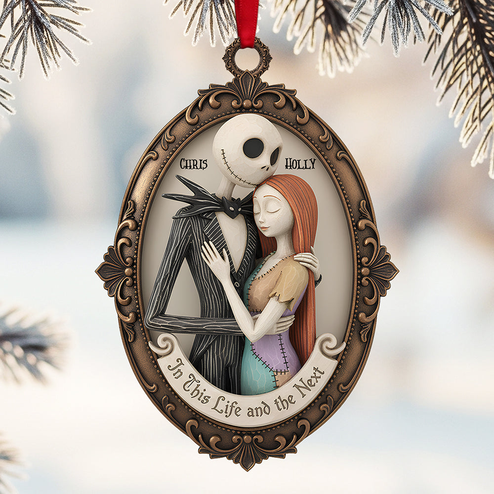 Romantic Couple Acrylic Christmas Ornament - Personalized Gifts For Couple 01nata191125-Homacus