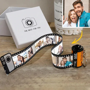 Couple Film Roll Keychain - Custom Photo Gifts For Couple 01acxx240425-Homacus