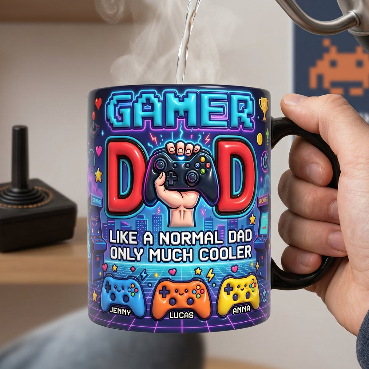 Gamer Dad Retro Magic Mug - Personalized Gifts For Dads 03natn120526-Homacus