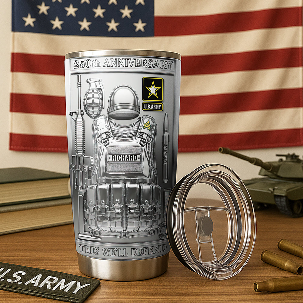 Military Commemorative Tumbler – Personalized Gift for Soldiers 05tgqn020725-Homacus