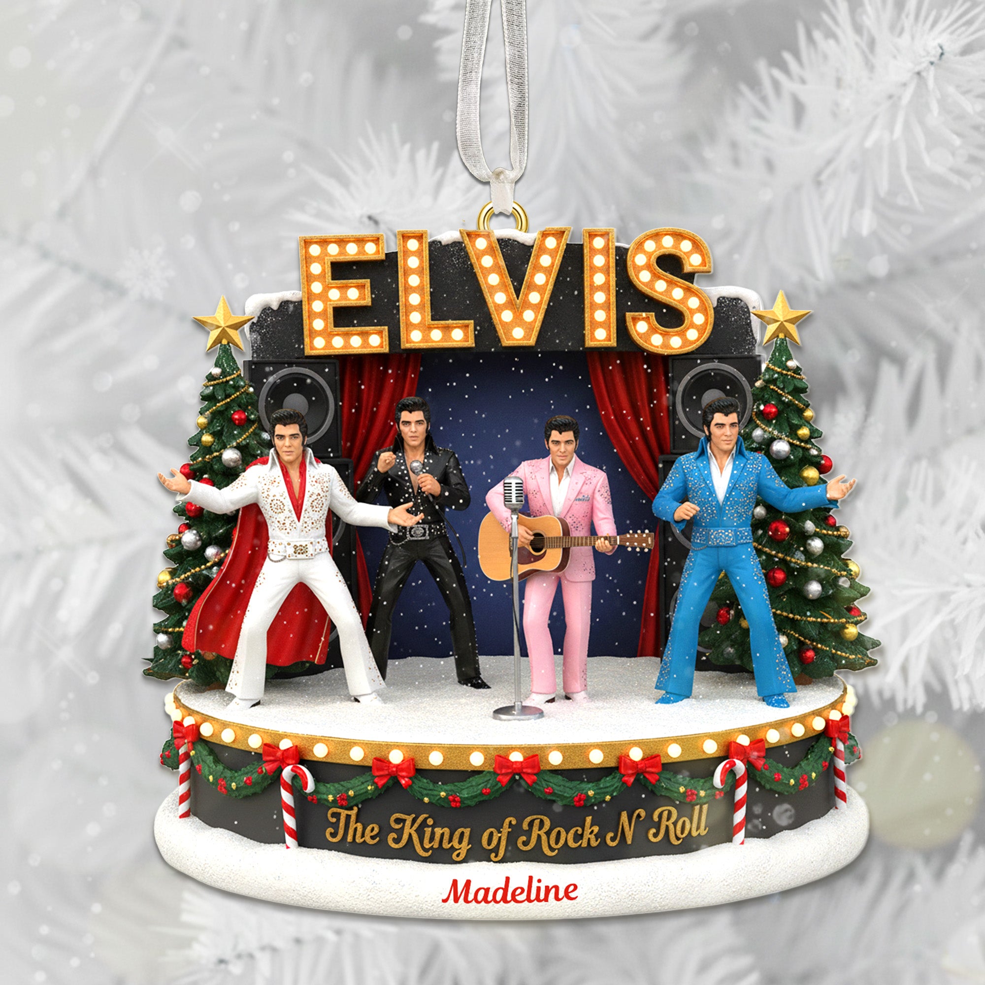 Singer Fans Ornament - Personalized Gifts For Fans Christmas Ornament 03NAMG041025-Homacus