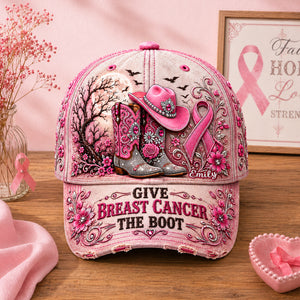 Cowgirl Breast Cancer Personalized Classic Cap 03NADH240826