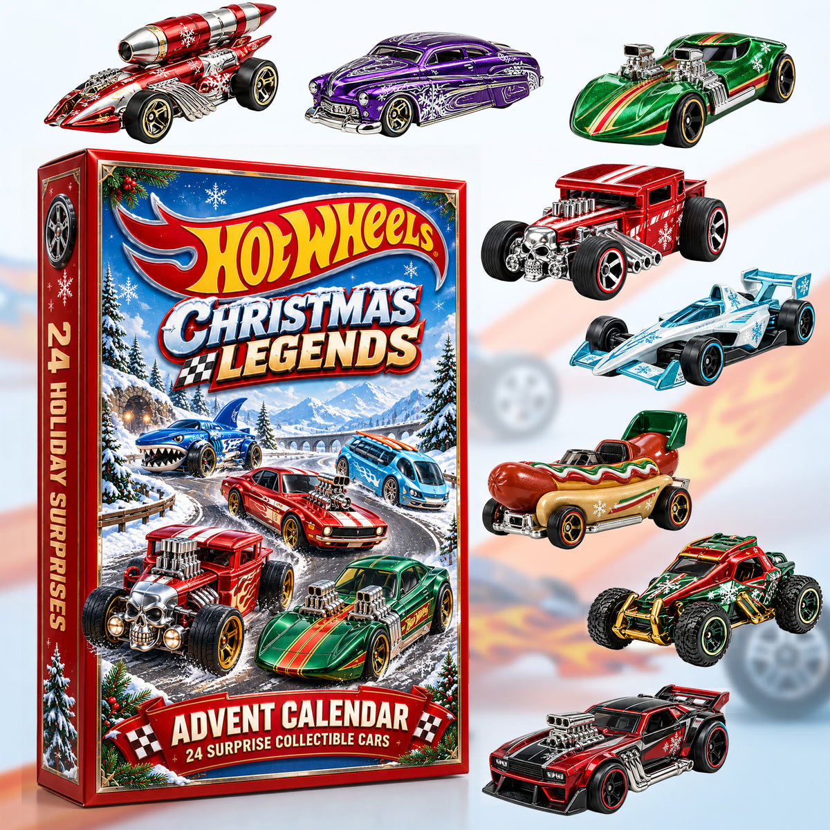 Christmas Legends Advent Calendar Blind Box - Personalized Gifts For Speed Lovers 04tylu281026-Homacus