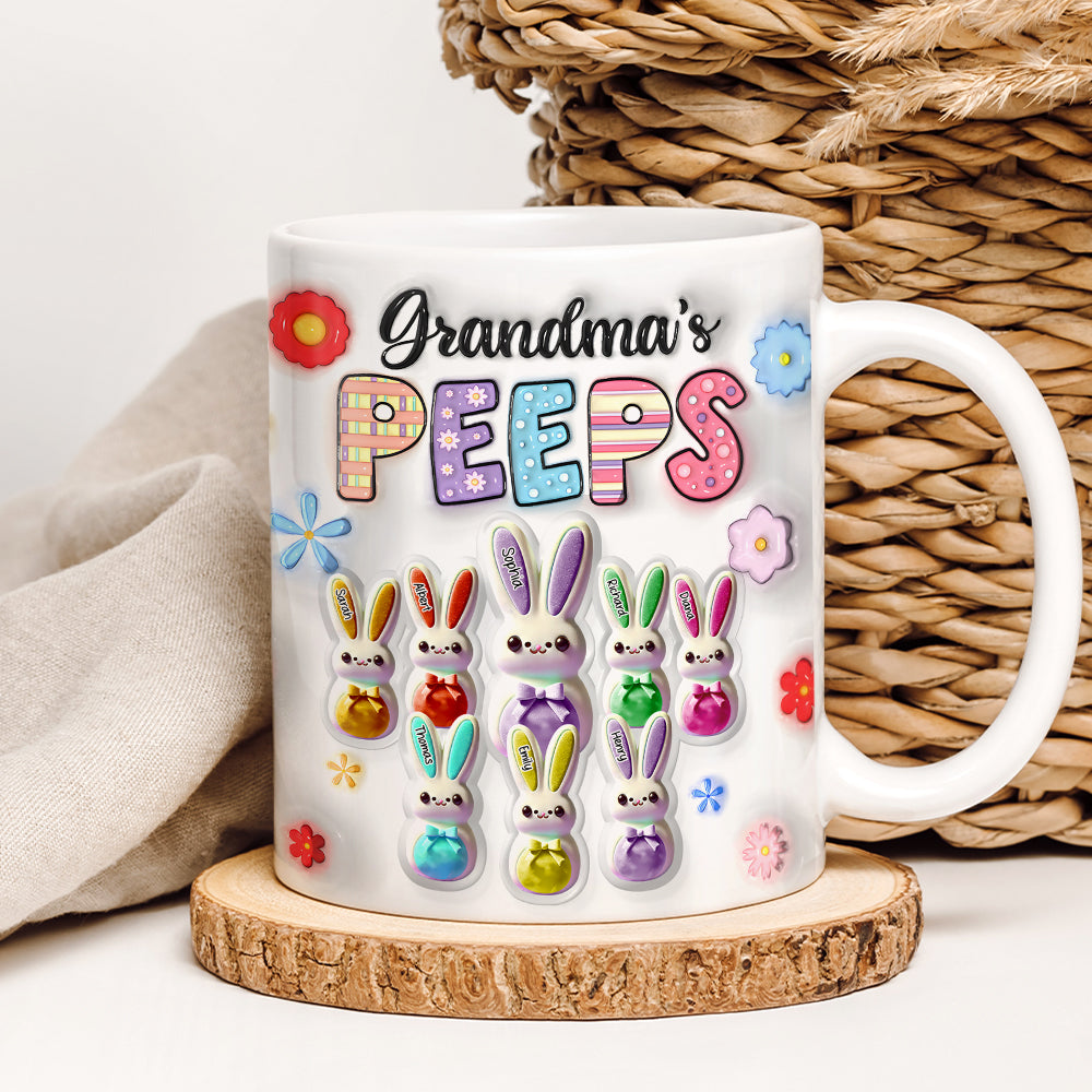 Personalized Gifts For Grandma Coffee Mug 03ohqn240125 Grandma's Peeps Easter Gifts-Homacus