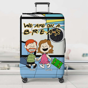 Personalized Gifts For Couple Luggage Cover, Hand in Hand Travel Couple 02NAMH230724HH-Homacus