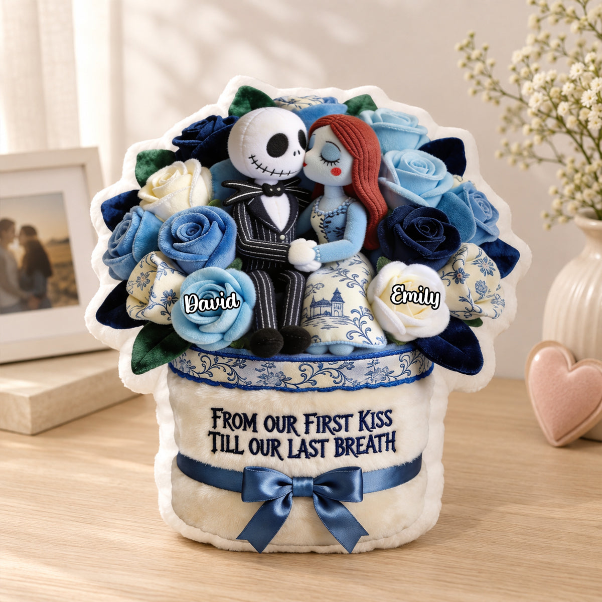 From Our First Kiss Till Our Last Breath Pillow - Personalized Gifts For Couple 01pgdh150726-Homacus