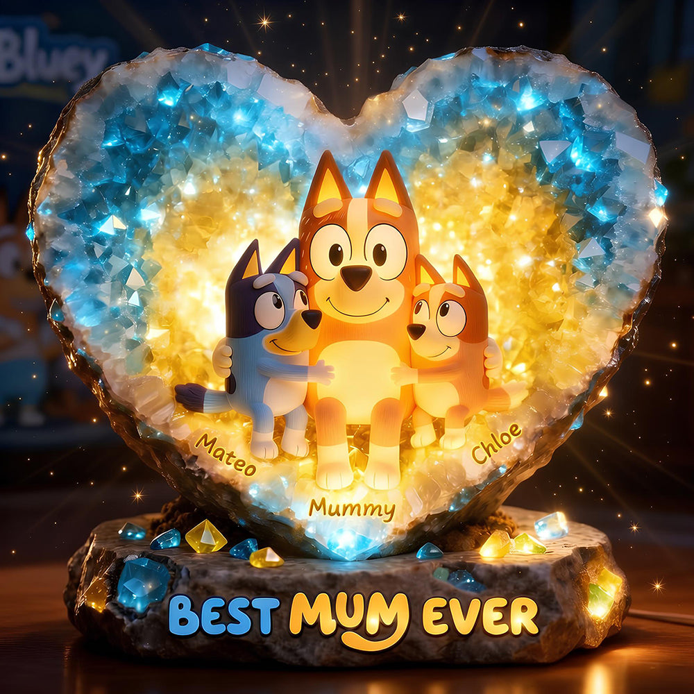 Glowing Hug Motherhood Light Box Personalized Gifts For Mom 06HUDT140426-Homacus