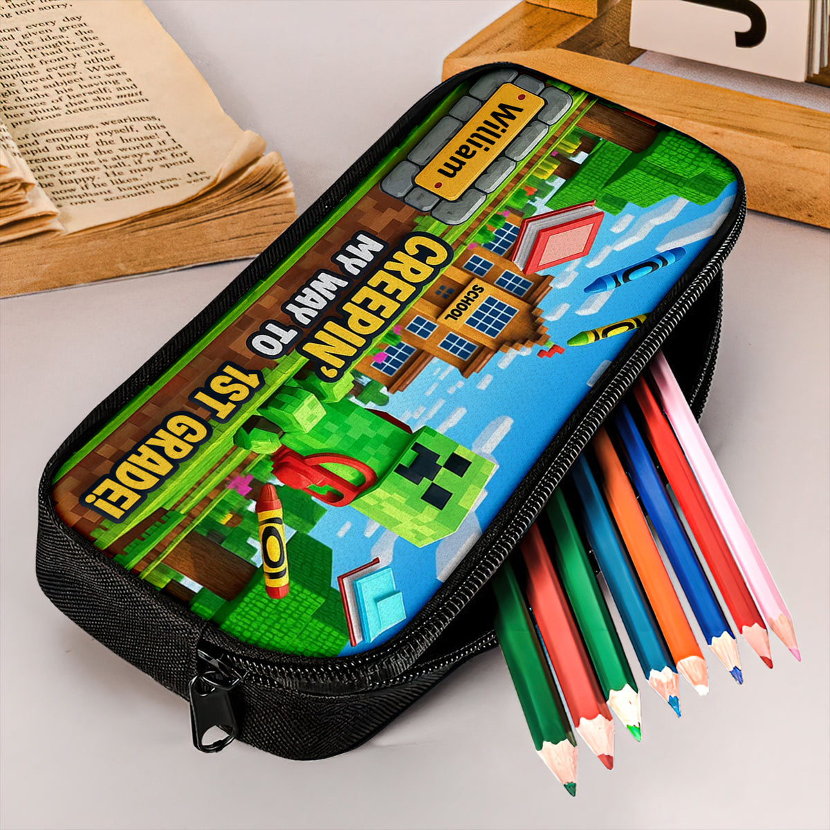 Adventure Starts Pencil Case Personalized Gifts For Kids 01TGDT310725-Homacus