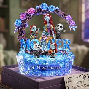 Spooky Mom And Kids Acrylic Plaque - Personalized Gifts For Mother's Day Plaque 03TOTA010426-Homacus