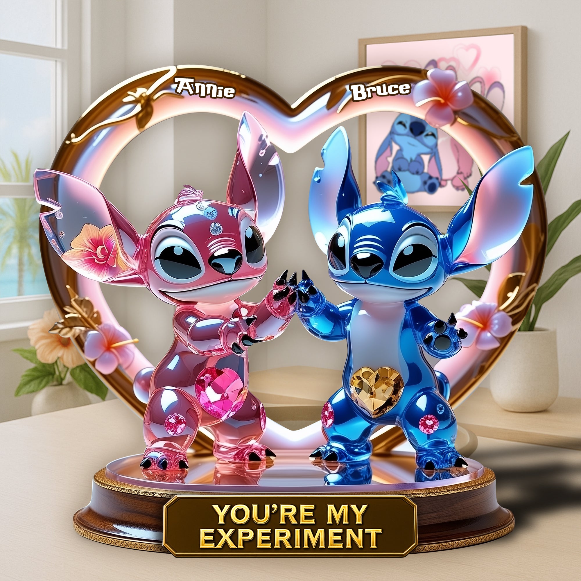 Experiment Couple Acrylic Plaque Personalized Gifts For Couple 02TGLU050525-Homacus